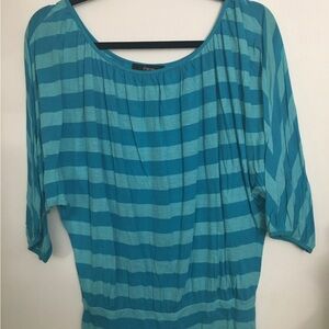 Blue Striped Women's Top